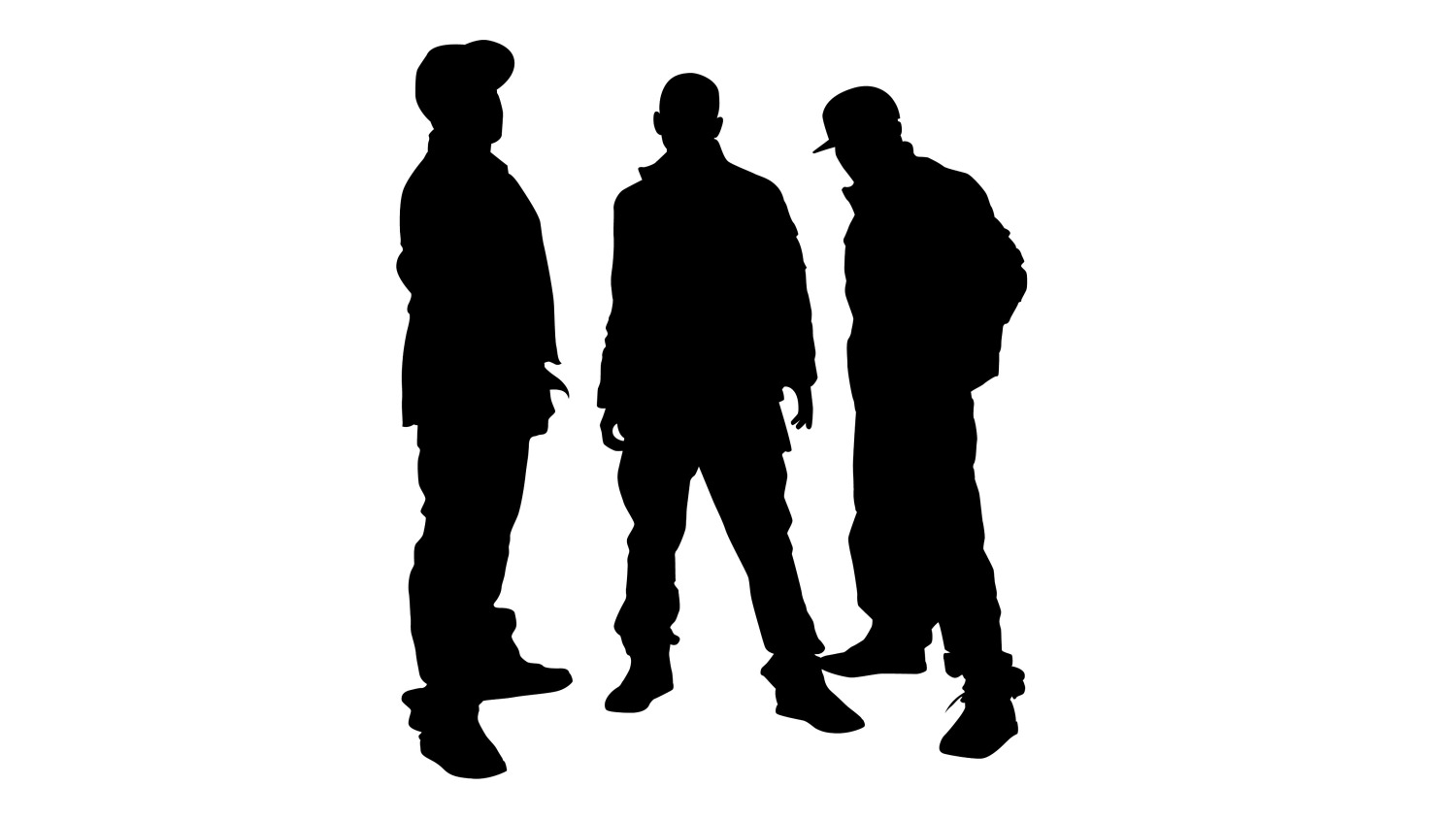 Gruppe von Jugendlichen in aggressiver Pose, Schattenbild | Aaden Detektei Berlin